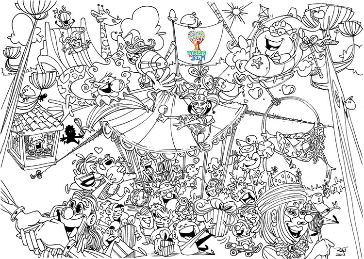 Ilustração Mistura do Bem