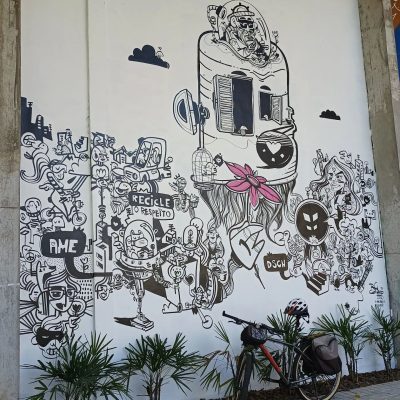 Mural Escola de Arquitetura e Design na PUCPR